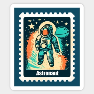 Astronaut in outer space Sticker